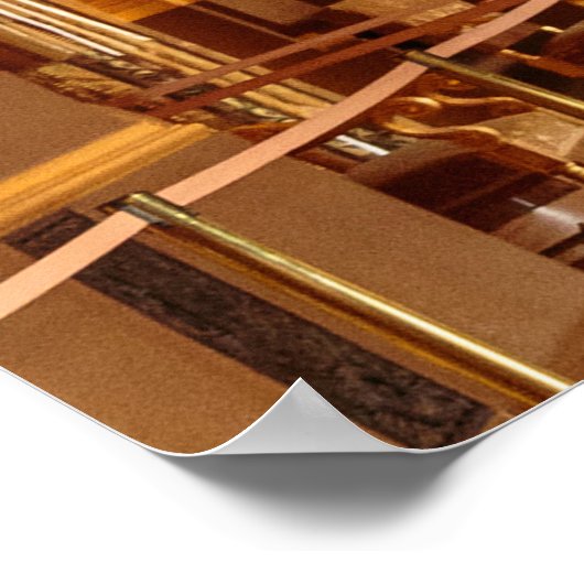 Paris Opera Garnier Räume Aussicht Poster (Ecke)