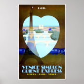 Paris, Orient Express Reiseplakat Poster (Vorne)