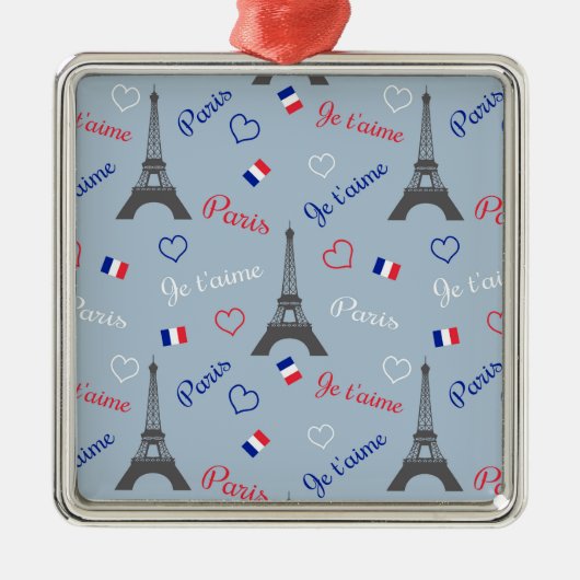 Paris Ornament Aus Metall (Vorne)