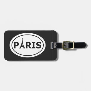 Paris - Oval Logo Gepäckanhänger