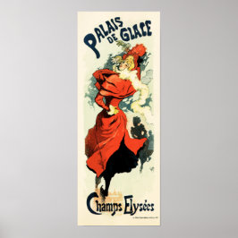 PARIS PALAIS DE GLACE Art Nouveau Vintag Französis Poster