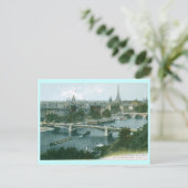 Paris Panorama Vintag Postkarte (Stehend Vorderseite)