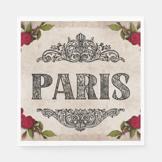 Paris Paper Napkin Serviette (Vorderseite)