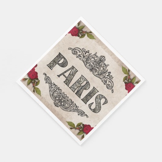 Paris Paper Napkin Serviette (Ecke)