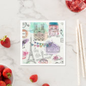 Paris Paper Napkins Serviette (Beispiel)