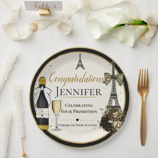Paris Papierplatten-Aktion  Pappteller (Hochzeit)