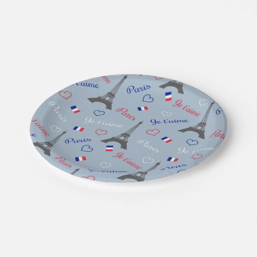 Paris Pappteller (Schrägansicht)