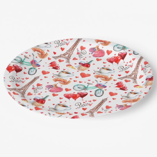 Paris Pappteller (Schrägansicht)