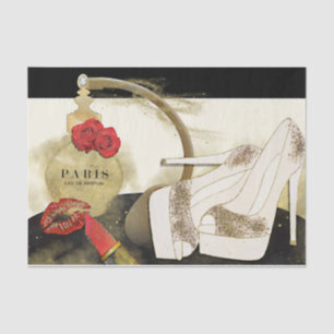 Paris Parfum Parfüm Rosen Absätze & Lippenstift Seidenpapier
