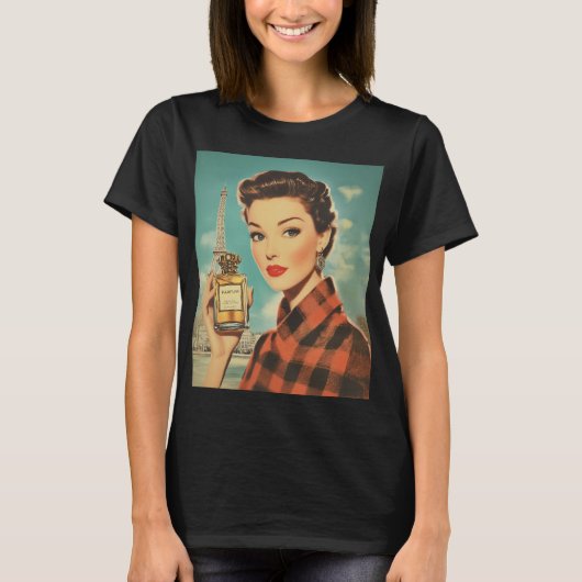 Paris Parfüm und Elegance T-Shirt (Vorderseite)