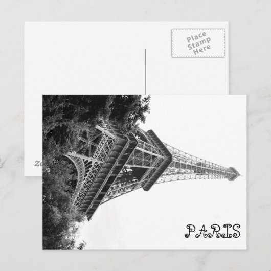 Paris, Paris Postkarte (Vorne/Hinten)