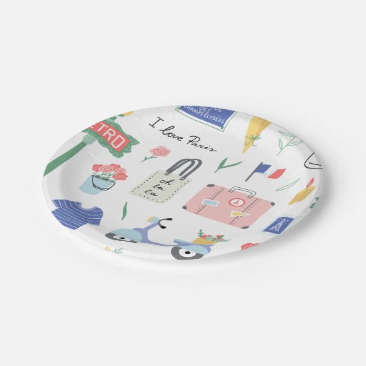 Paris Party Teller (Schrägansicht)