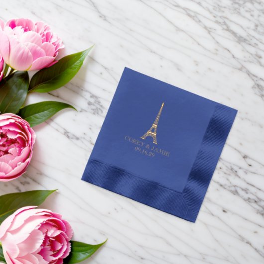 Paris Passport Servietten Mit Folie (Insitu (Hochzeit))