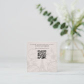 Paris Passport Wedding QR Begleitkarte (Stehend Vorderseite)