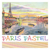Paris Pastel Favor Box Geschenkschachtel