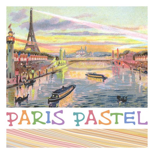 Paris Pastel Favor Box Geschenkschachtel