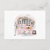 Paris Patisserie Babydusche Bringen Sie ein Buch Begleitkarte (Rückseite)