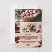 Paris Patisseries Macaroons Magazine Themed Dankeskarte (Vorderseite)