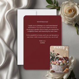 Paris Patisseries Macaroons Magazine Themed Dankeskarte
