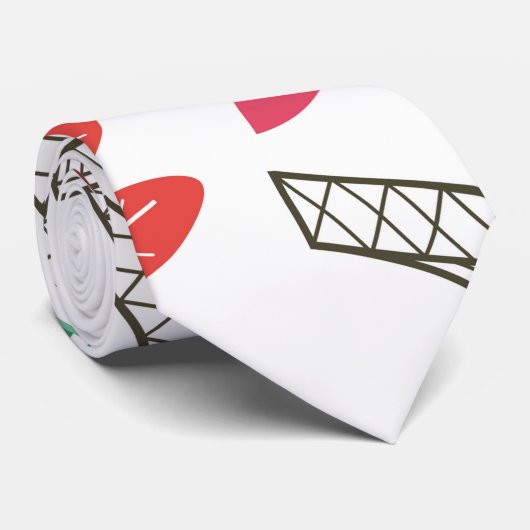 Paris Pattern Krawatte (Gerollt)