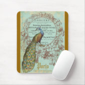 Paris Peacock, Paris, Inspiriert Mouse Pad Mousepad (Mit Mouse)