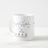 Paris-Peptidnamen-Tasse Kaffeetasse (Vorderseite Links)