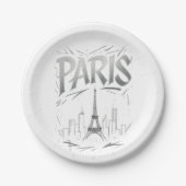 Paris Perfect Party (paper plate) Pappteller (Vorderseite)