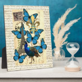 Paris, Pfau und Schmetterlinge Fotoplatte (Seite)