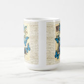 Paris, Pfau und Schmetterlinge Kaffeetasse (Mittel)