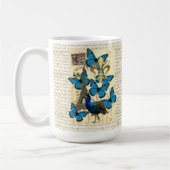 Paris, Pfau und Schmetterlinge Kaffeetasse (Links)