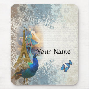 Paris-Pfaucollage Mousepad