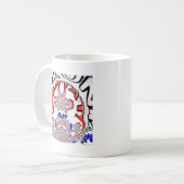 Paris phantastisches Textquotendesign Kaffeetasse (Vorderseite Links)