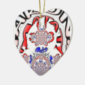 Paris phantastisches Textquotendesign Keramik Ornament (Links)