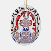 Paris phantastisches Textquotendesign Keramikornament (Rechts)