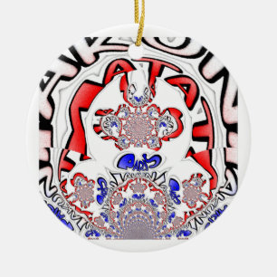 Paris phantastisches Textquotendesign Keramikornament