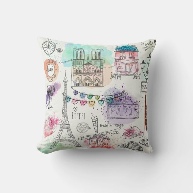 Paris Pillow Kissen (Vorderseite)