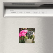 Paris Pink Market Flowers Photo Magnet (In Situ (Geschirrspüler))