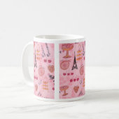 Paris Pink Pastries Kaffeetasse (Vorderseite Links)