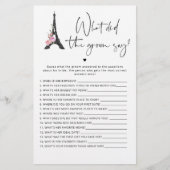 Paris pink schwarz Was hat der Bräutigam gesagt Sp (Vorderseite)