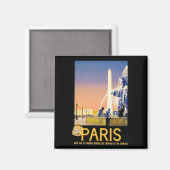 Paris ~ Place de la Concorde Magnet (Vorderseite/Rückseite)