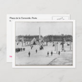 Paris, Place de la Concorde Postcard Postkarte (Vorne/Hinten)
