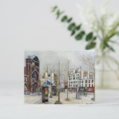 Paris, Place des Abbesses; Utrillo Postkarte (Stehend Vorderseite)