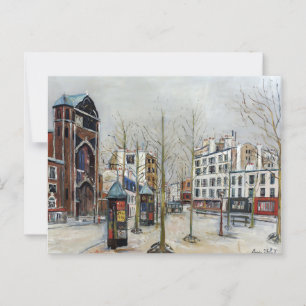 Paris, Place des Abbesses; Utrillo Postkarte