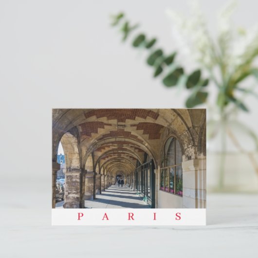 Paris Place des Vosges - Ansichtskarte Postkarte (Stehend Vorderseite)