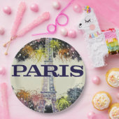 Paris: Plakatpapier Pappteller (Party)