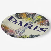 Paris: Plakatpapier Pappteller (Schrägansicht)