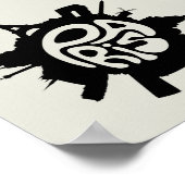 Paris Planet Typografy Poster (Ecke)