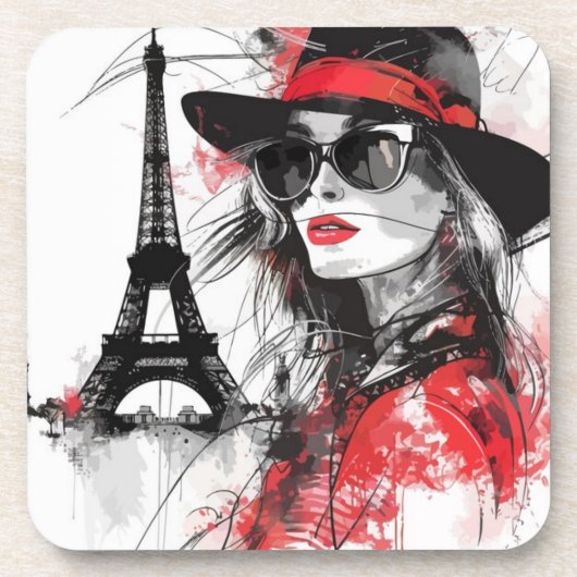 Paris Plastic Untersetzer (Vorderseite)