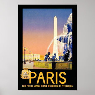 Paris ~ Platz Del la Concorde Poster