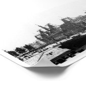 Paris Pont Bridge - Vintag Poster (Ecke)